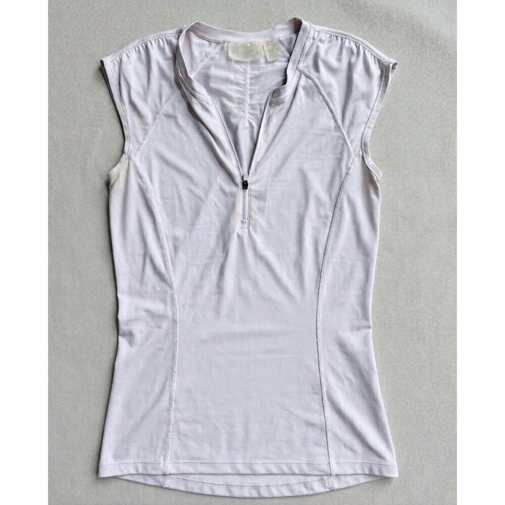 Athleta Pacifica Small Tank 1/4 Zip Fitted Outdoor Sports Swim Athleisure Top